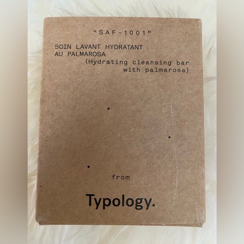 Typology hydrating cleansing bar with palmarosa SAF-1001 NEW
